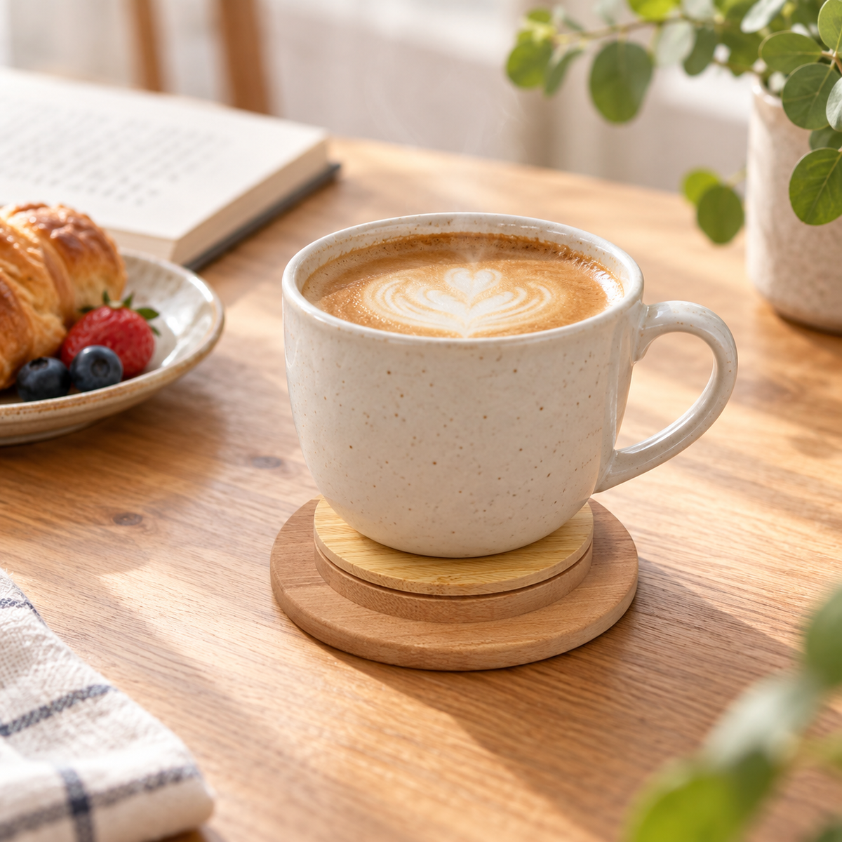 Natural Wood Cup Lid