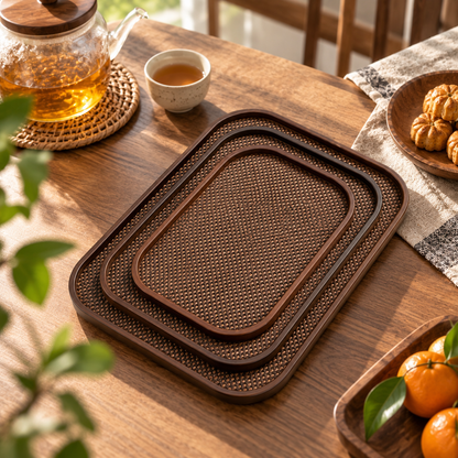 Multifunctional Wooden Storage Tray