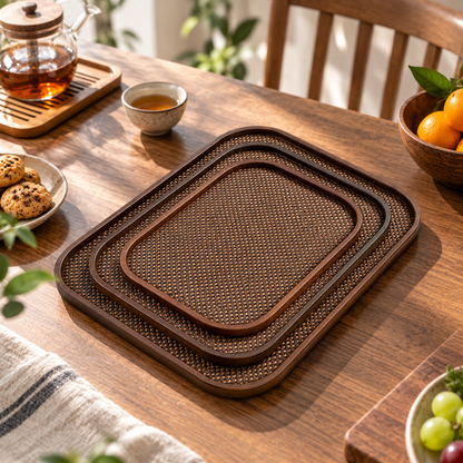 Multifunctional Wooden Storage Tray
