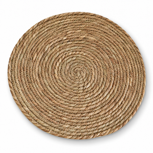 Round Woven Seagrass Coaster