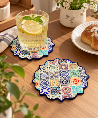 Embossed Ceramic Coaster A