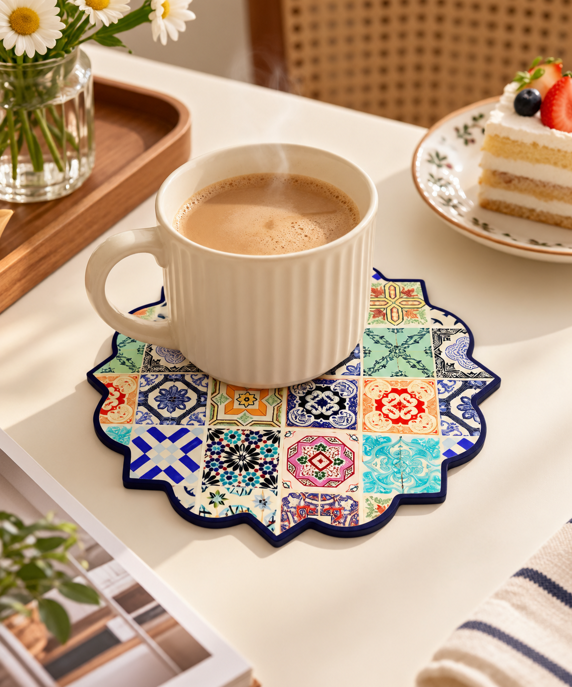 Embossed Ceramic Coaster A